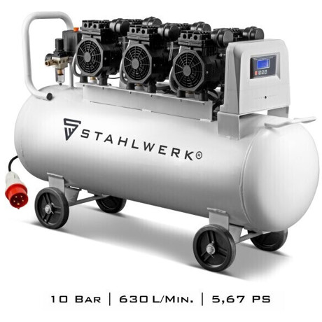 Stahlwerk - ST 1010 - Flüsterkompressor 4,2kW 10bar 630L/min 69dB ölfrei